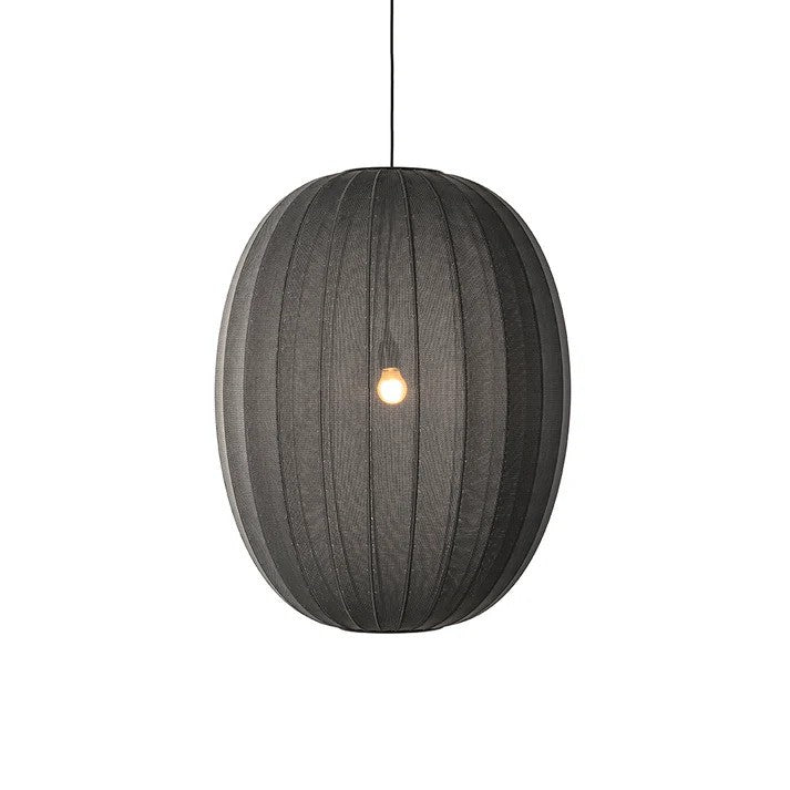 Knit-Wit Ø65 High Oval Pendel Black billede 2