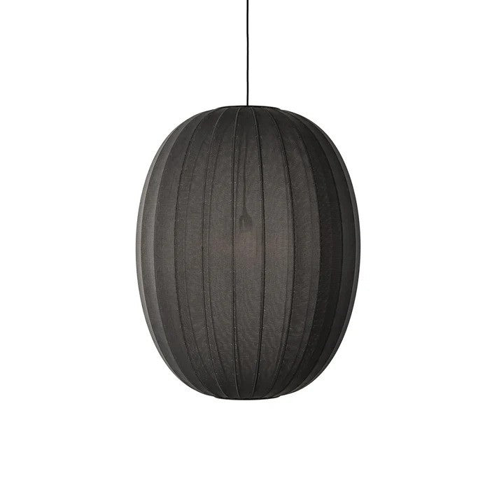 Knit-Wit Ø65 High Oval Pendel Black billede 1