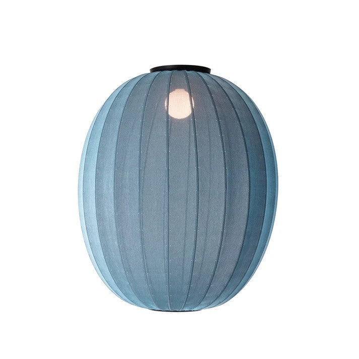 Knit-Wit Ø65 High Oval Loftslampe Blue Stone billede 2