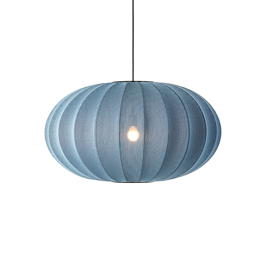 Knit-Wit Ø76 Oval Pendel Blue Stone billede 2