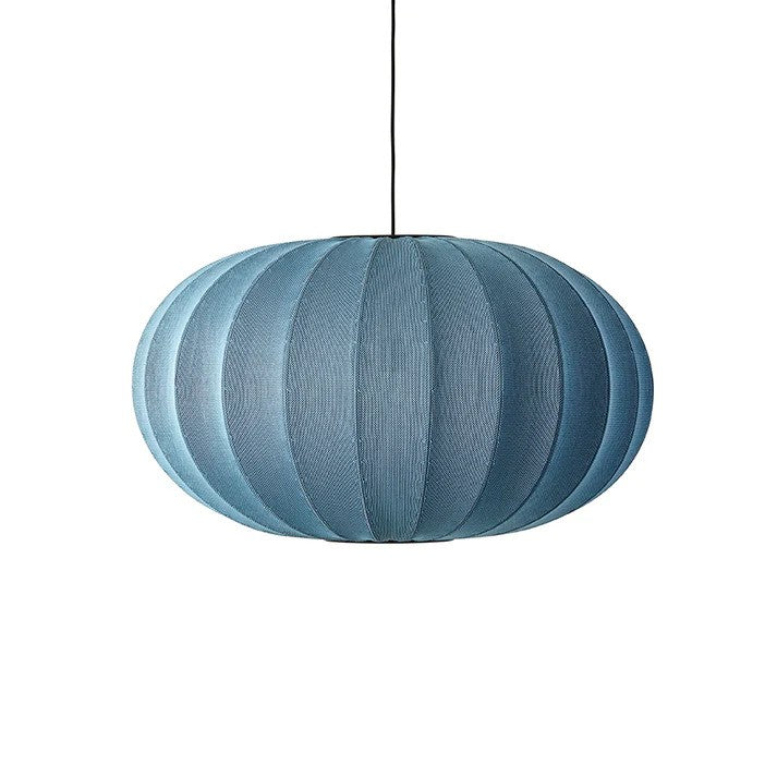Knit-Wit Ø76 Oval Pendel Blue Stone billede 1