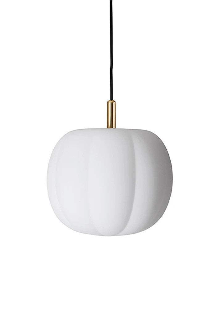 Pepo Medium Ø30 Pendel Hvid/Messing billede 1