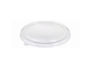 Royal Catering plastlåg Catersource rund Ø184 mm PET klar til brun kraft-salatskål, 6 ps x 50 stk/krt