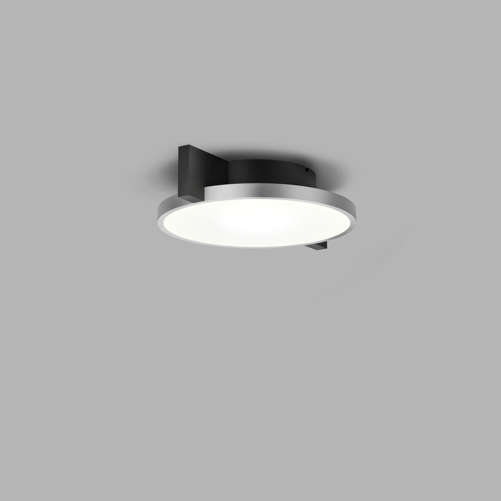 Inlay C1 Disc matsort satinsølv LED loftslampe billede 2