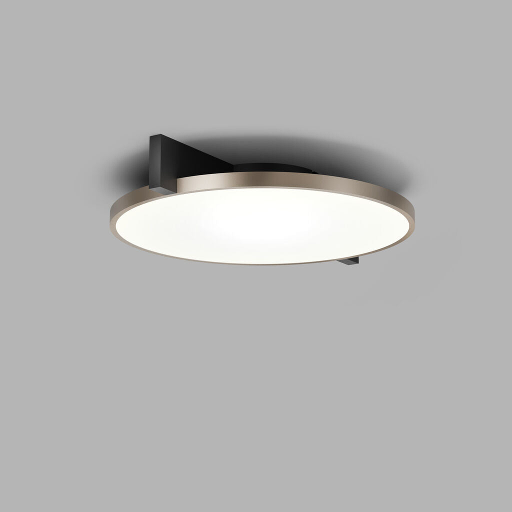 Inlay C2 Disc matsort satinguld LED loftslampe billede 2