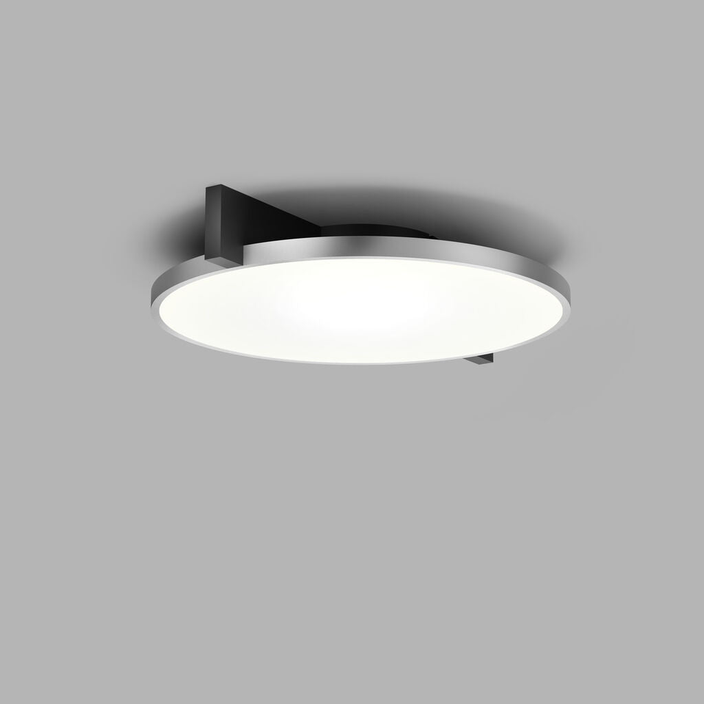Inlay C2 Disc matsort satinsølv LED loftslampe billede 2