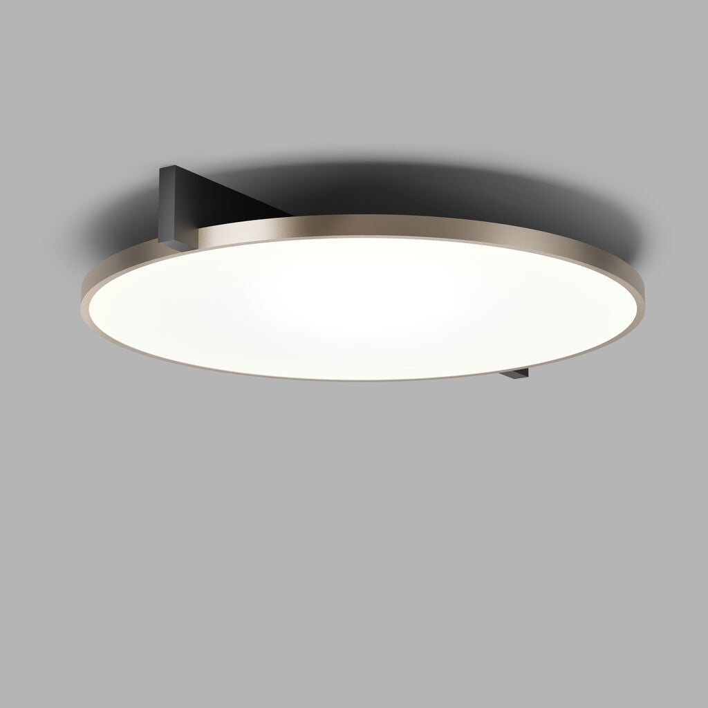 Inlay C3 Disc matsort satinguld LED loftslampe billede 2