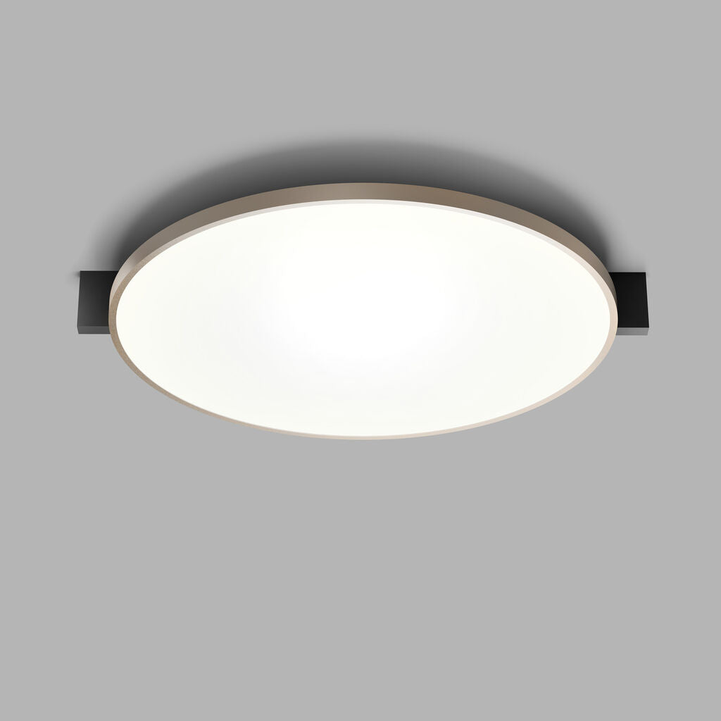 Inlay C3 Disc matsort satinguld LED loftslampe billede 1