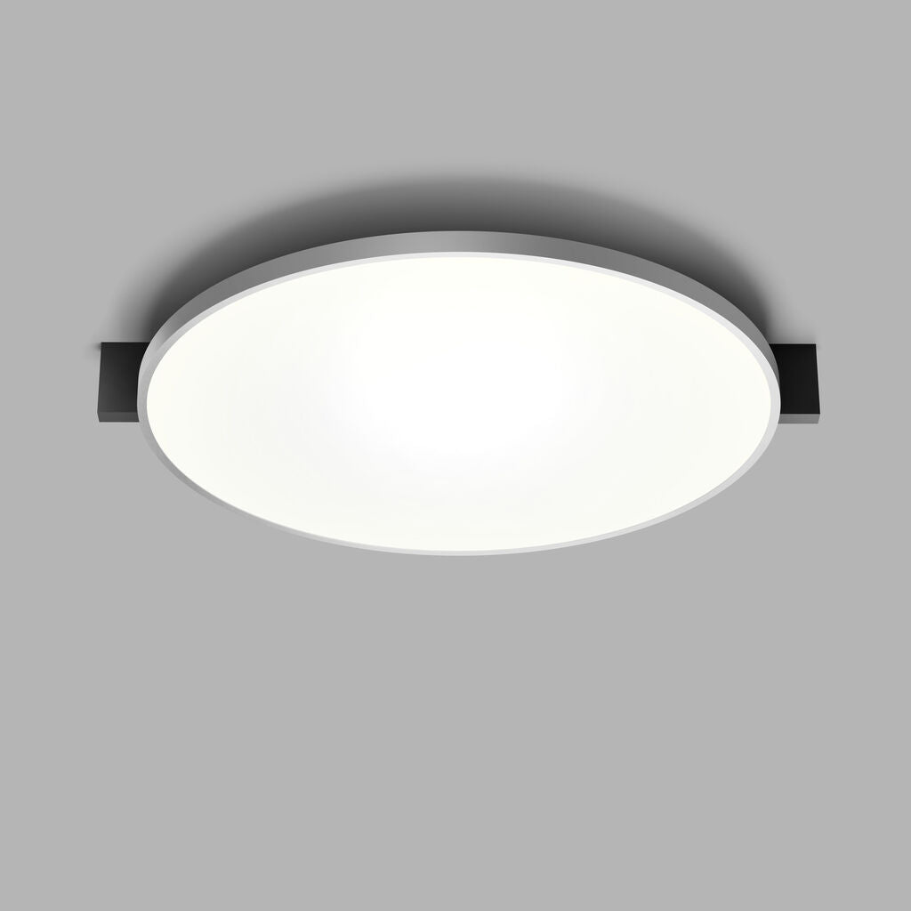 Inlay C3 Disc matsort satinsølv LED loftslampe billede 1