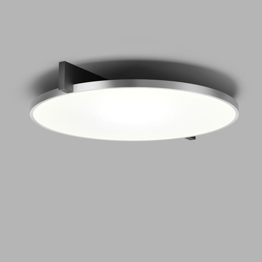 Inlay C3 Disc matsort satinsølv LED loftslampe billede 2