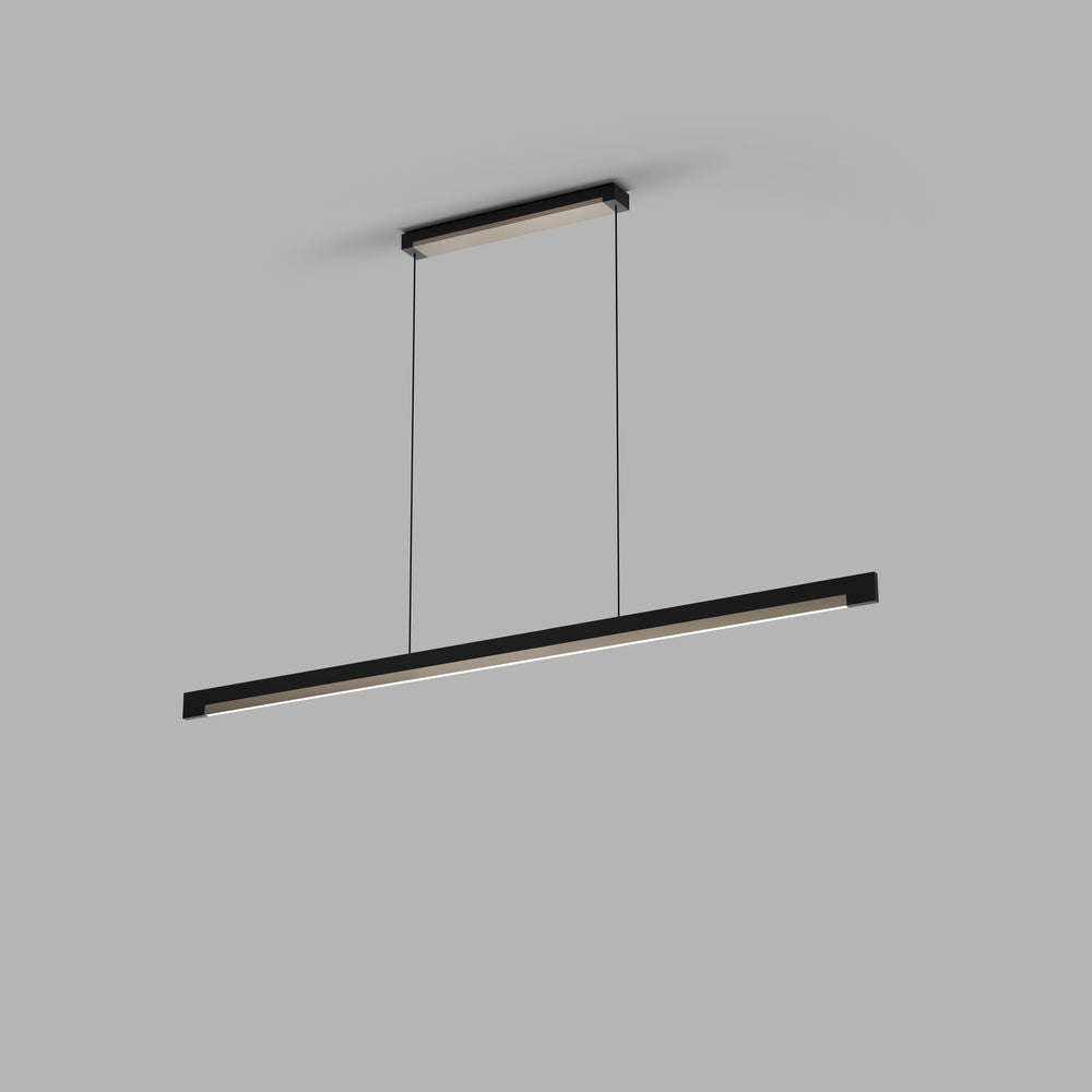 Inlay S1400 matsort satinguld LED pendel billede 2