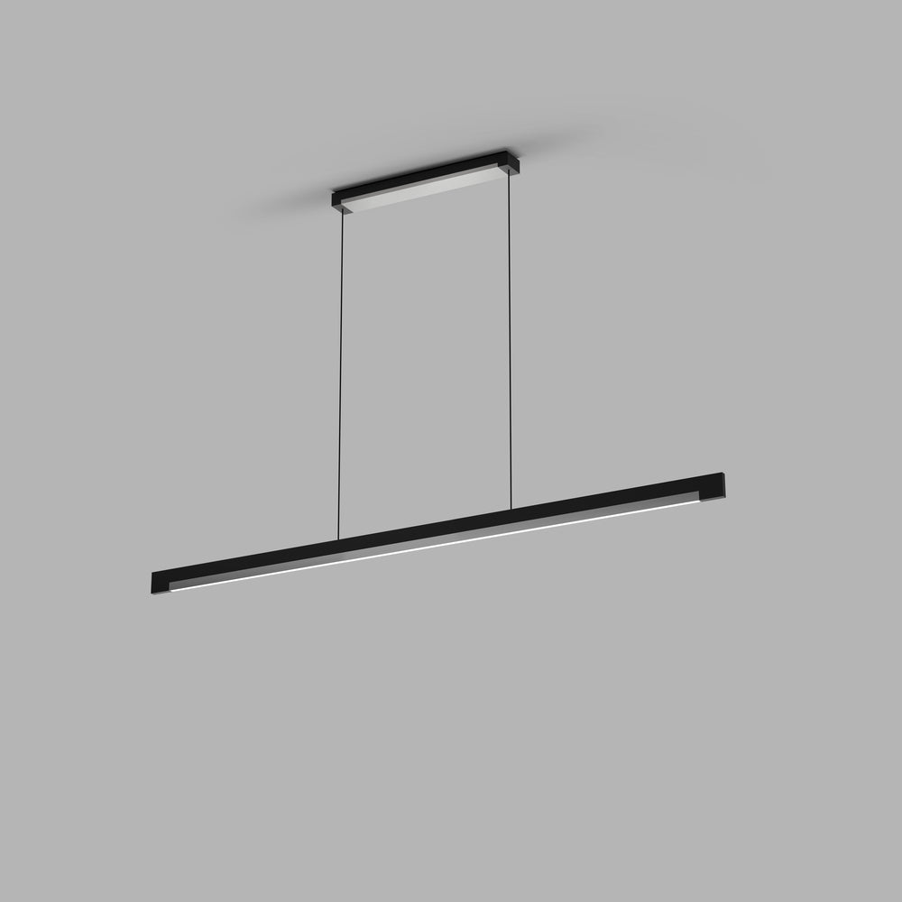 Inlay S1400 matsort satinsølv LED pendel billede 2