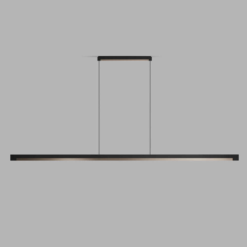 Inlay S1900 matsort satinguld LED pendel billede 1