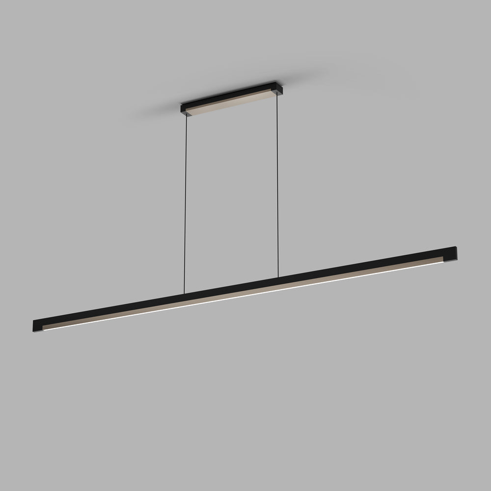 Inlay S1900 matsort satinguld LED pendel billede 2