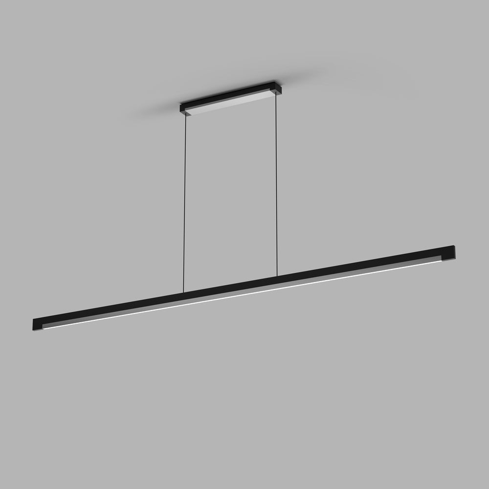 Inlay S1900 matsort satinsølv LED pendel billede 2