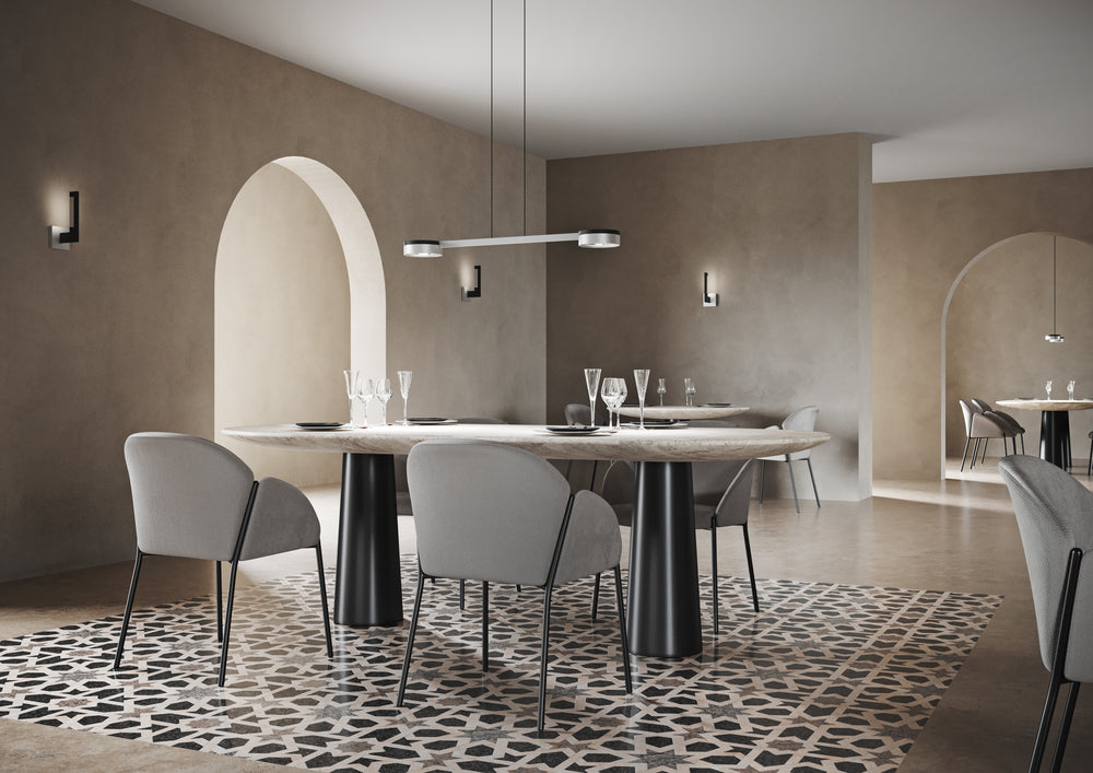 Blade S2 Slim matsort satinsølv LED pendel billede 3