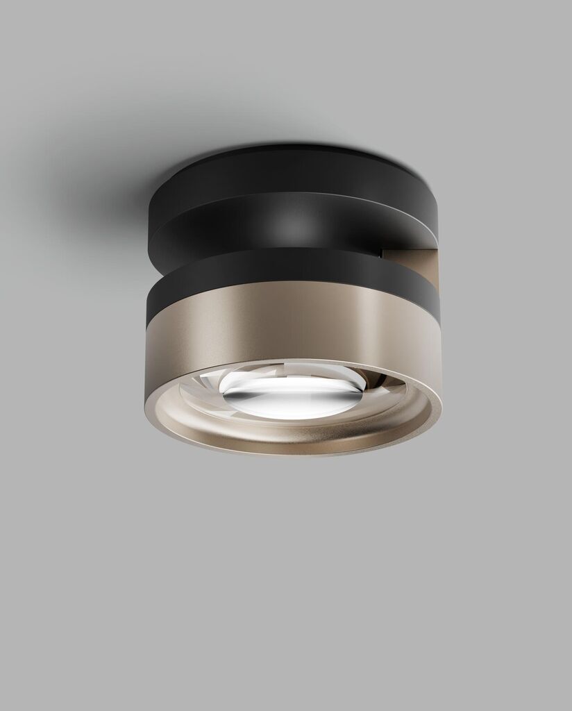 Blade C1+ Slim matsort satinguld LED loftslampe billede 1