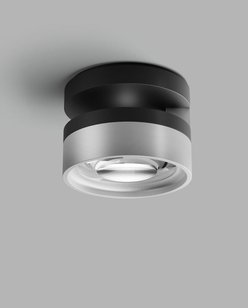 Blade C1+ Slim matsort satinsølv LED loftslampe billede 1