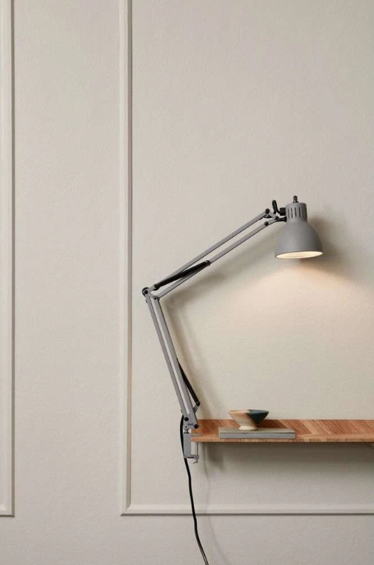 Archi T2 E27 grå bordlampe billede 3
