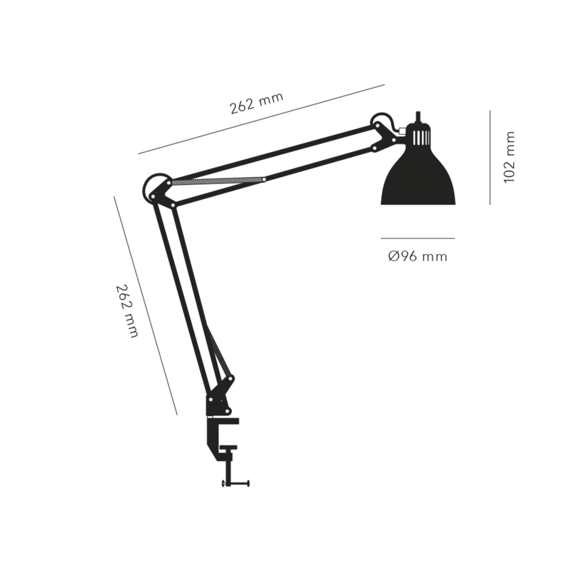 Archi T1 Junior G9 Black Gold bordlampe billede 2