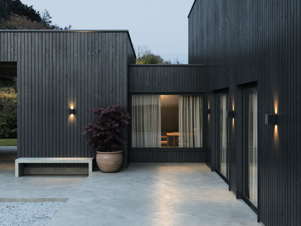 Cube Up/Down LED Væglampe Sort billede 3