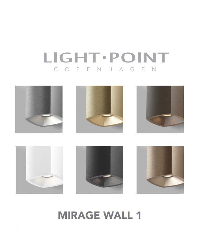 Mirage Wall 1 Væglampe Messing billede 4