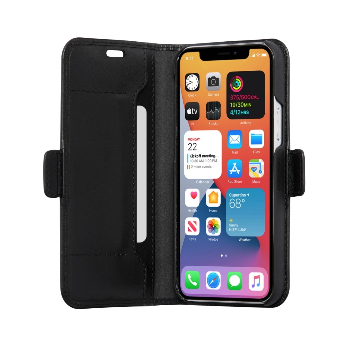 Dbramante Copenhagen Slim iPhone 12/12 Pro Cover, sort billede 2
