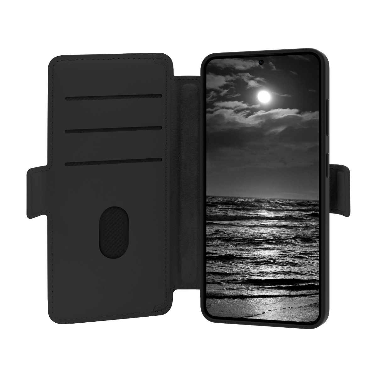Dbramante1928 Samsung Galaxy S26 Lynge MagSafe/Qi2 ICON wallet flip cover, sort billede 2