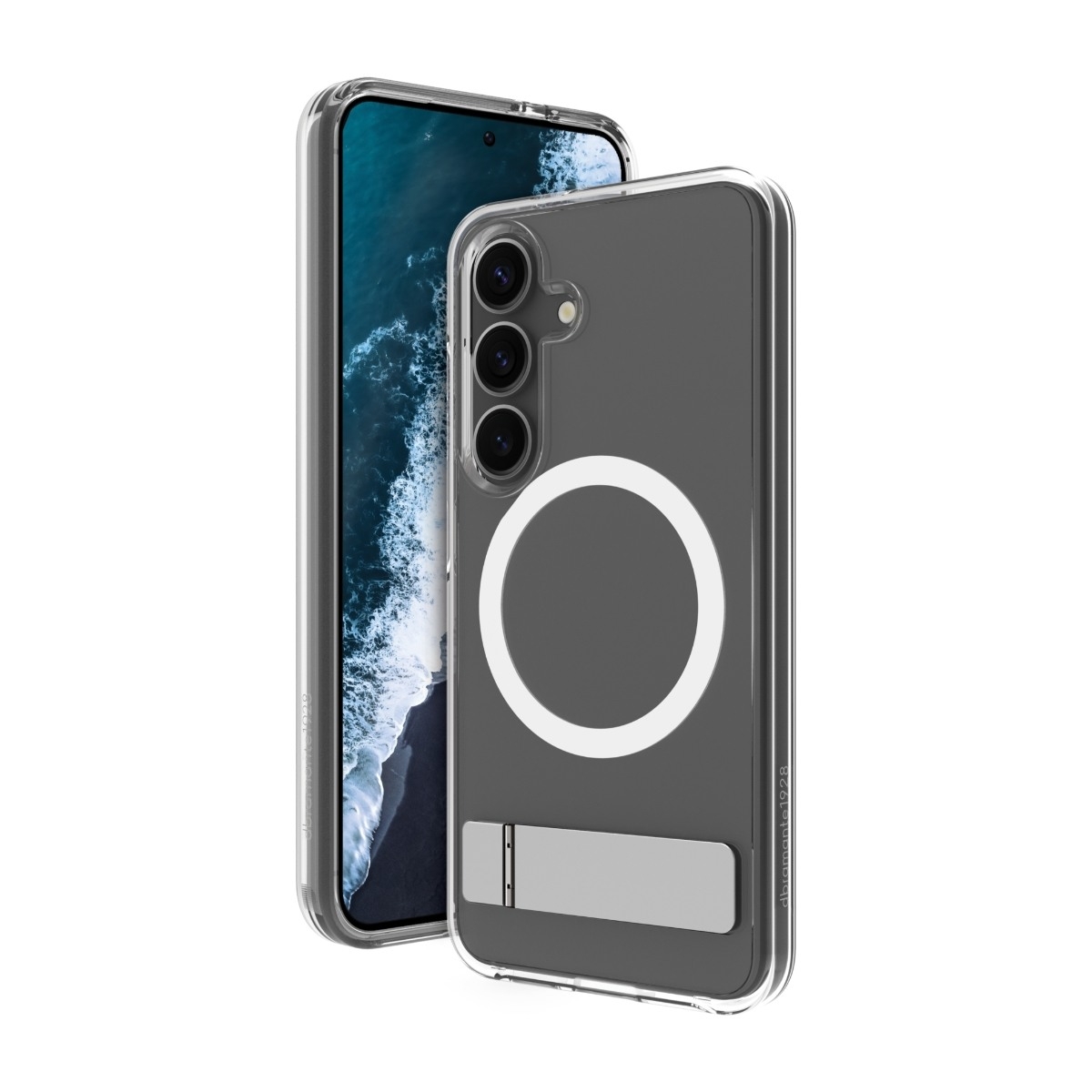 Dbramante Samsung Galaxy S25 Iceland Pro Qi2 kickstand cover, gennemsigtig billede 1