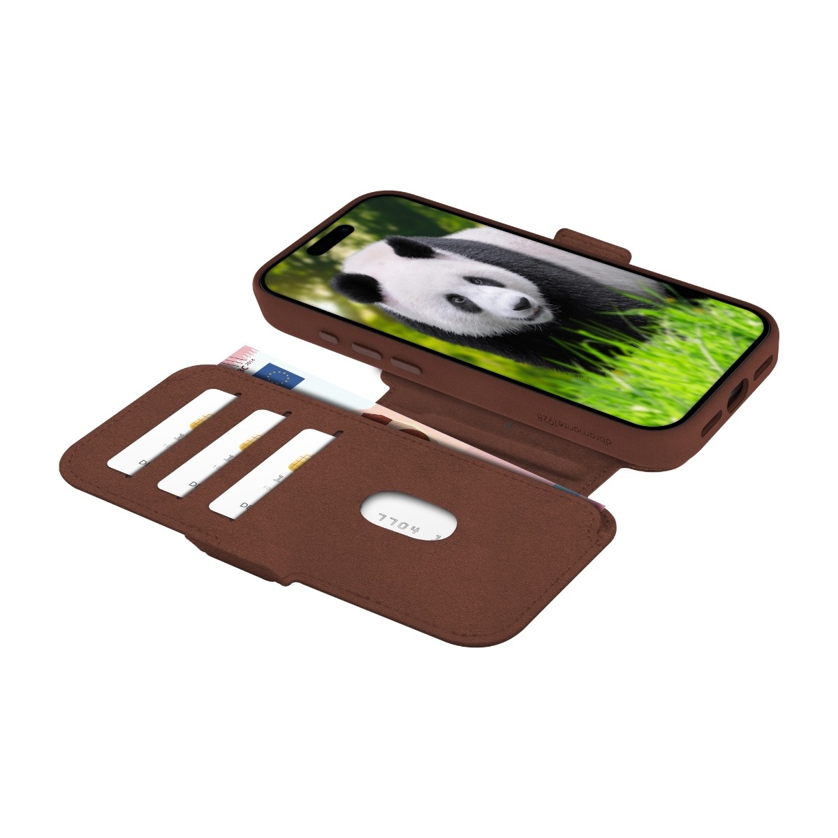 Dbramante1928 iPhone 17 Pro Lynge MagSafe wallet flip cover, brun billede 3