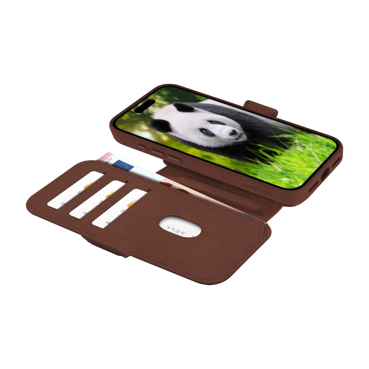 Dbramante1928 iPhone 17 Pro Max Lynge MagSafe wallet flip cover, brun billede 2