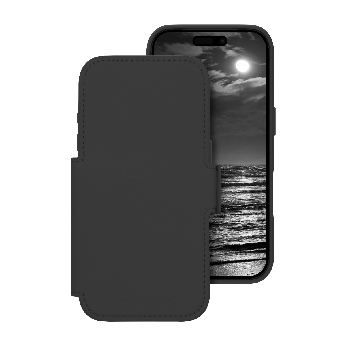 Dbramante1928 iPhone 17 Pro Lynge MagSafe ICON wallet flip cover, sort billede 1