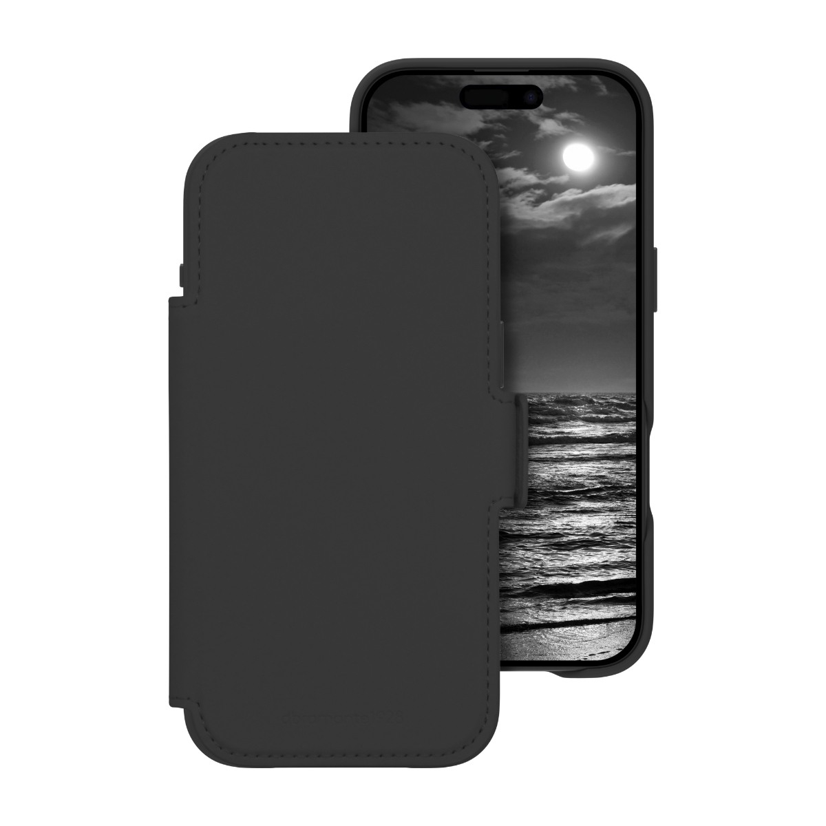 Dbramante1928 iPhone Air Lynge MagSafe ICON wallet flip cover, sort billede 1