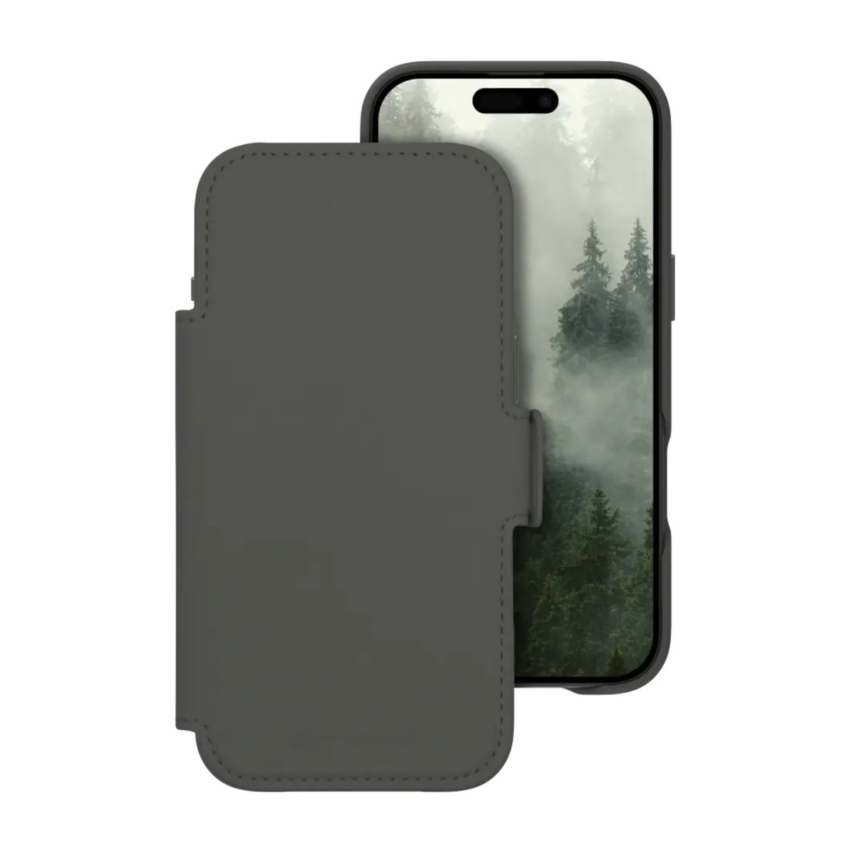 Dbramante1928 iPhone Air Lynge MagSafe ICON wallet flip cover, grå billede 2