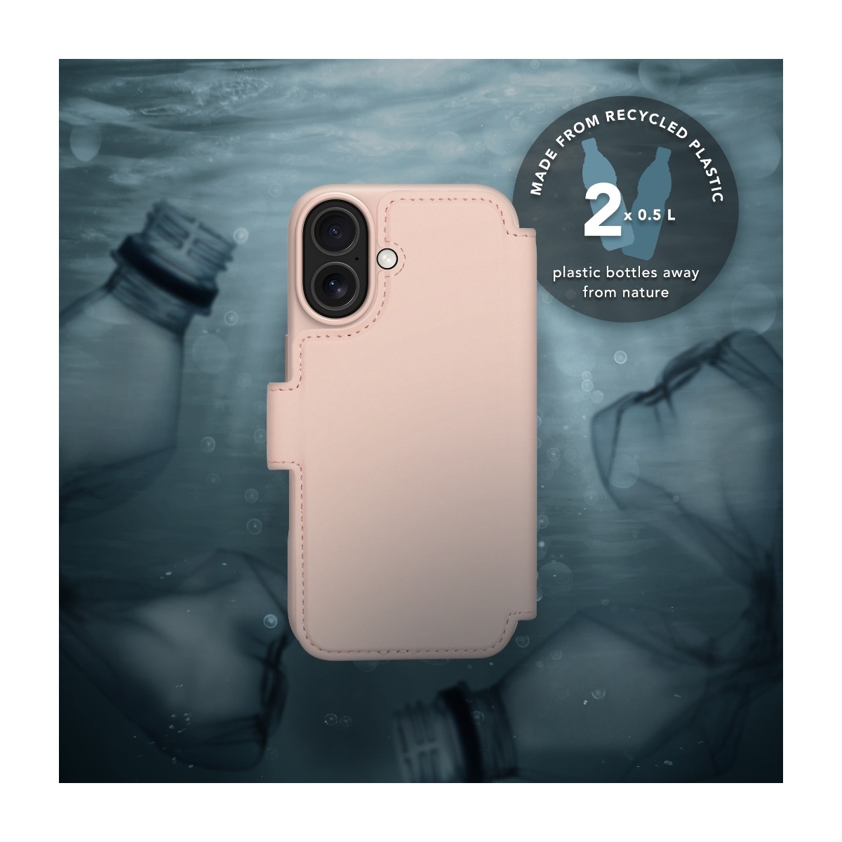 Dbramante1928 iPhone 17 Lynge MagSafe ICON wallet flip cover, lyserød billede 4