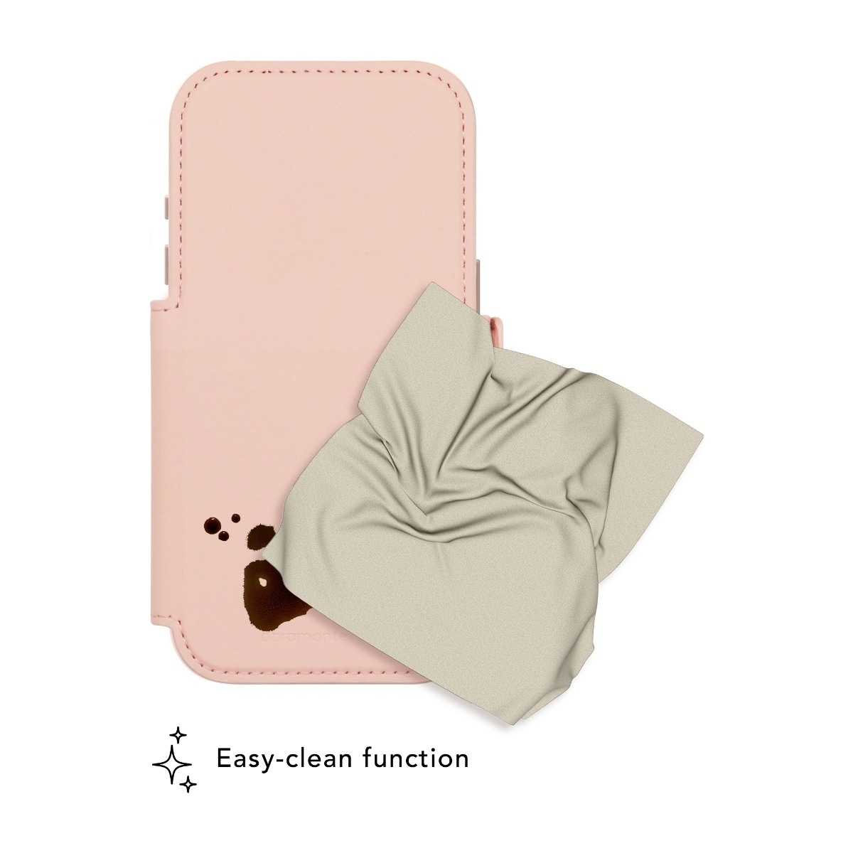 Dbramante1928 iPhone 17 Pro Lynge MagSafe ICON wallet flip cover, lyserød billede 3