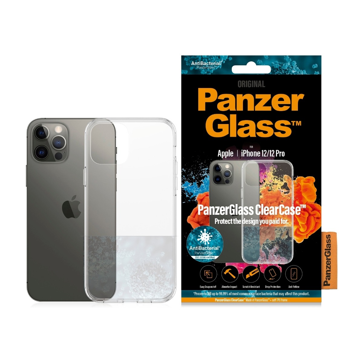 PanzerGlass Clearcase Cover iPhone 12/12 pro billede 2
