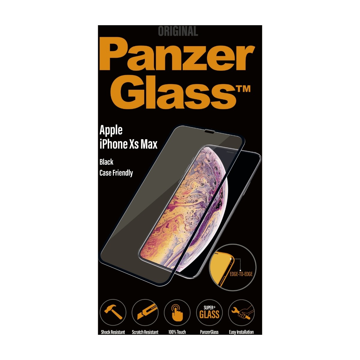 PanzerGlass Case Friendly iPhone XS Max skærmbeskytter billede 1