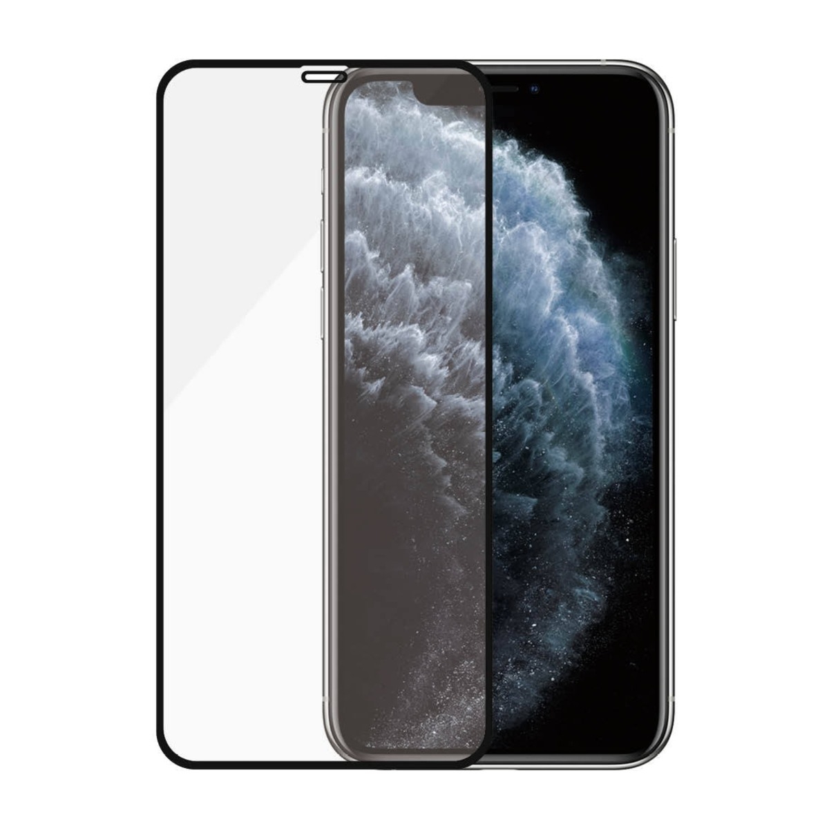 PanzerGlass iPhone X/XS/11 Pro Case Friendly skærmbeskytter, sort billede 2