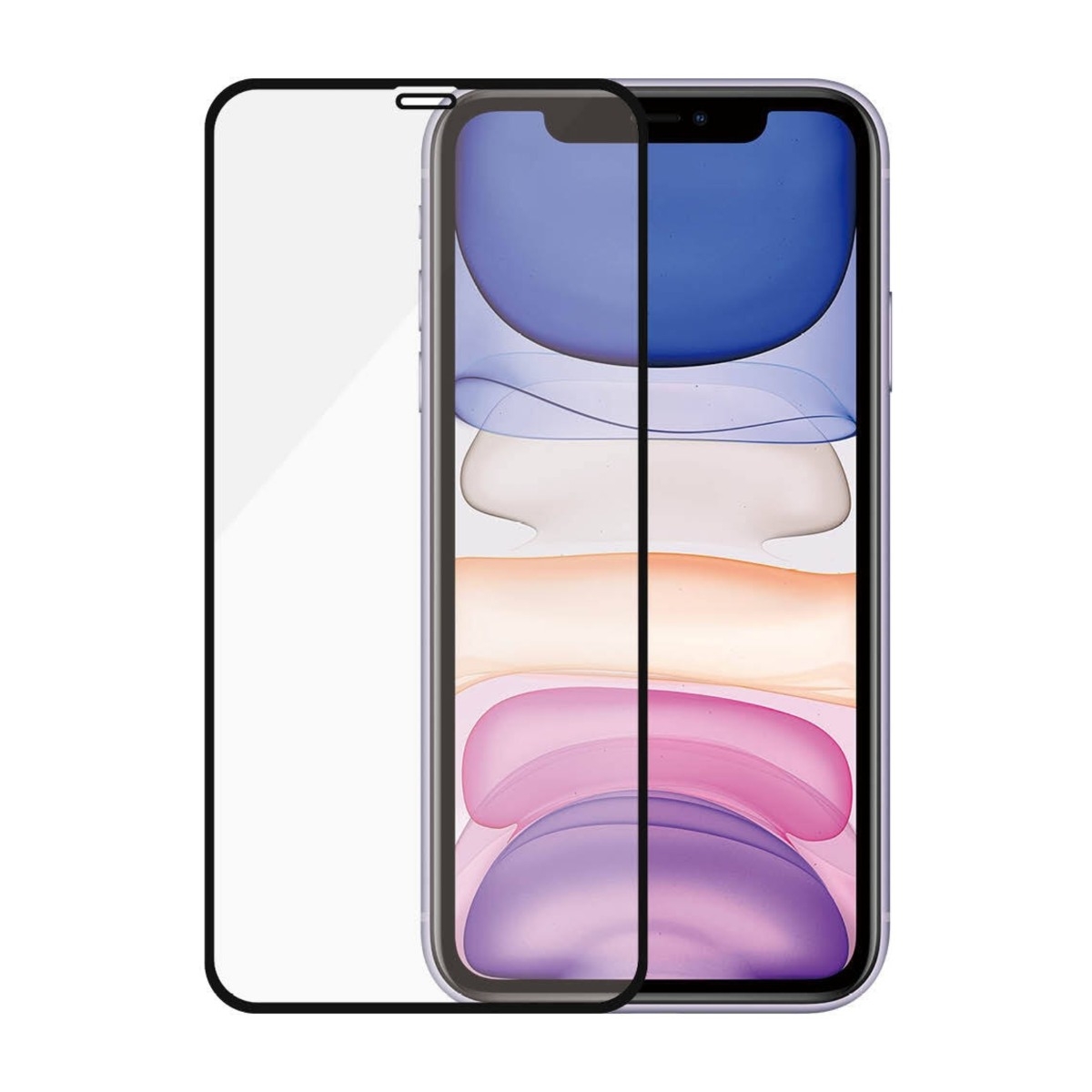 PanzerGlass iPhone XR/11 CF skærmbeskytter, sort billede 3