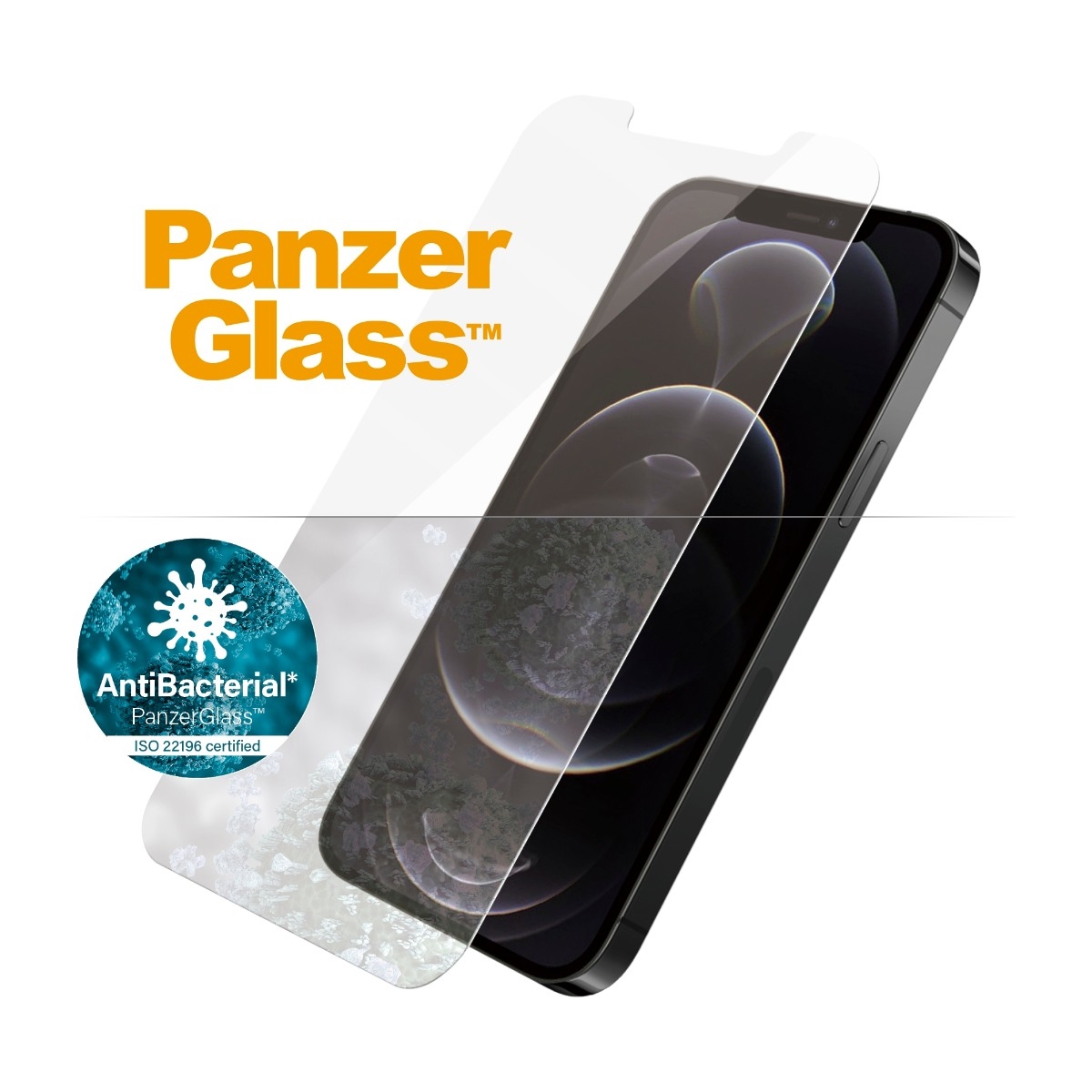 PanzerGlass iPhone 12/12 Pro Antibakteriel skærmbeskytter billede 3