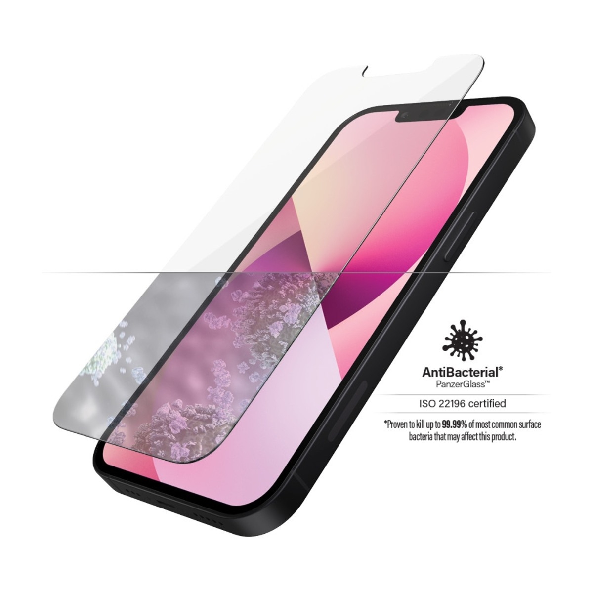 PanzerGlass iPhone 13 Mini Antibakteriel skærmbeskytter billede 2