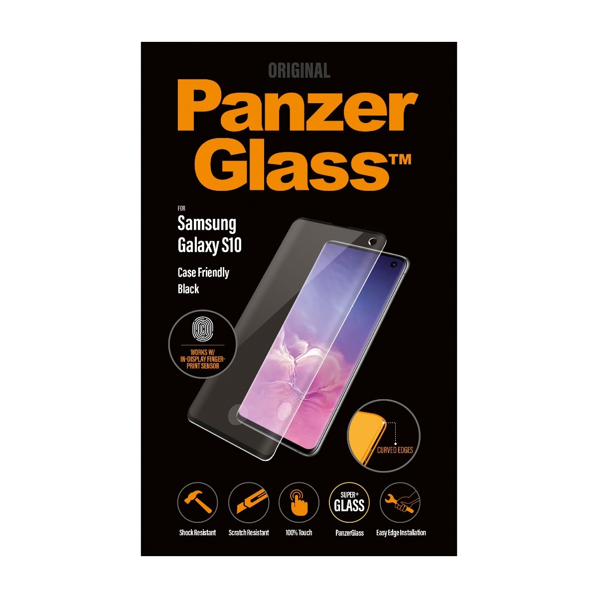 PanzerGlass skærmbeskytter Galaxy S10 Fingeraftryk cf billede 1