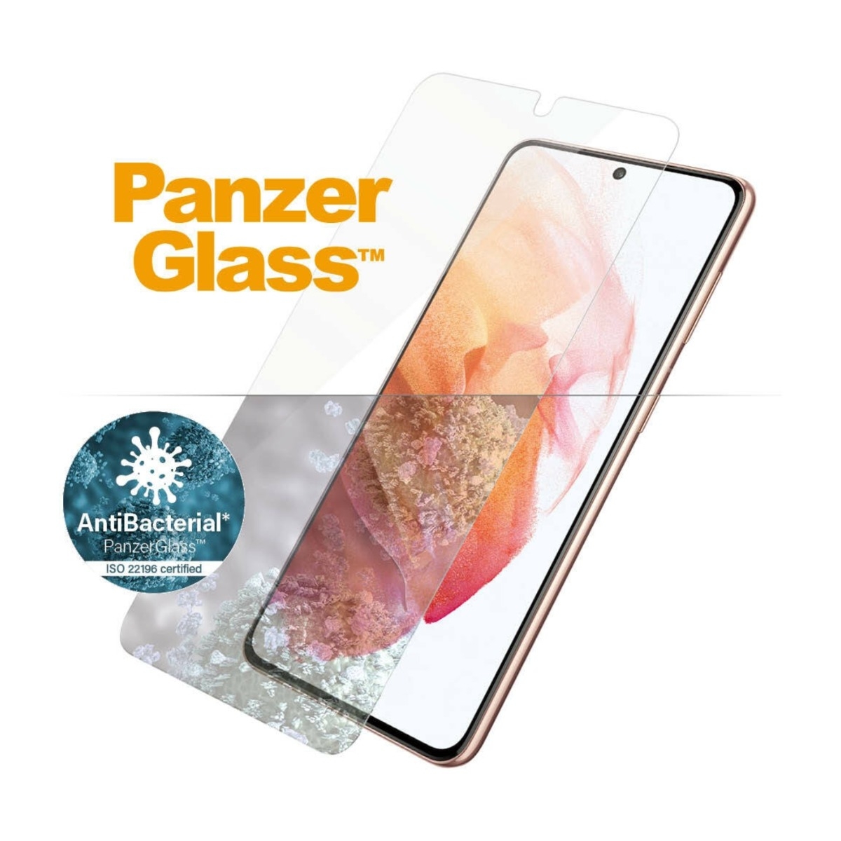 PanzerGlass Samsung Galaxy S21 5G Antibakteriel skærmbeskytter billede 2