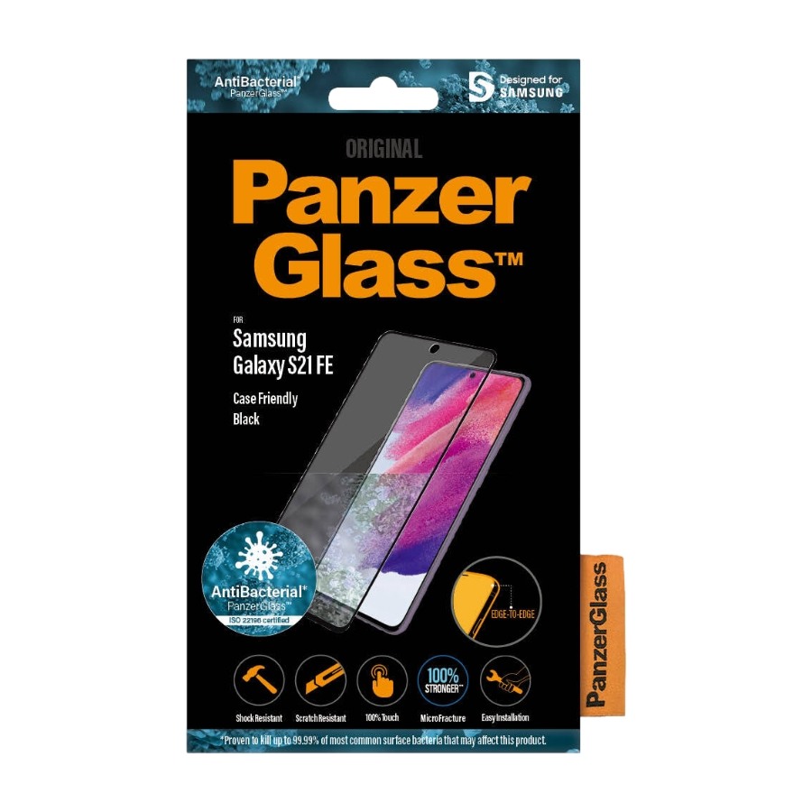 PanzerGlass Samsung Galaxy S21 Fe Case Friendly Antibakteriel skærmbeskytter billede 1