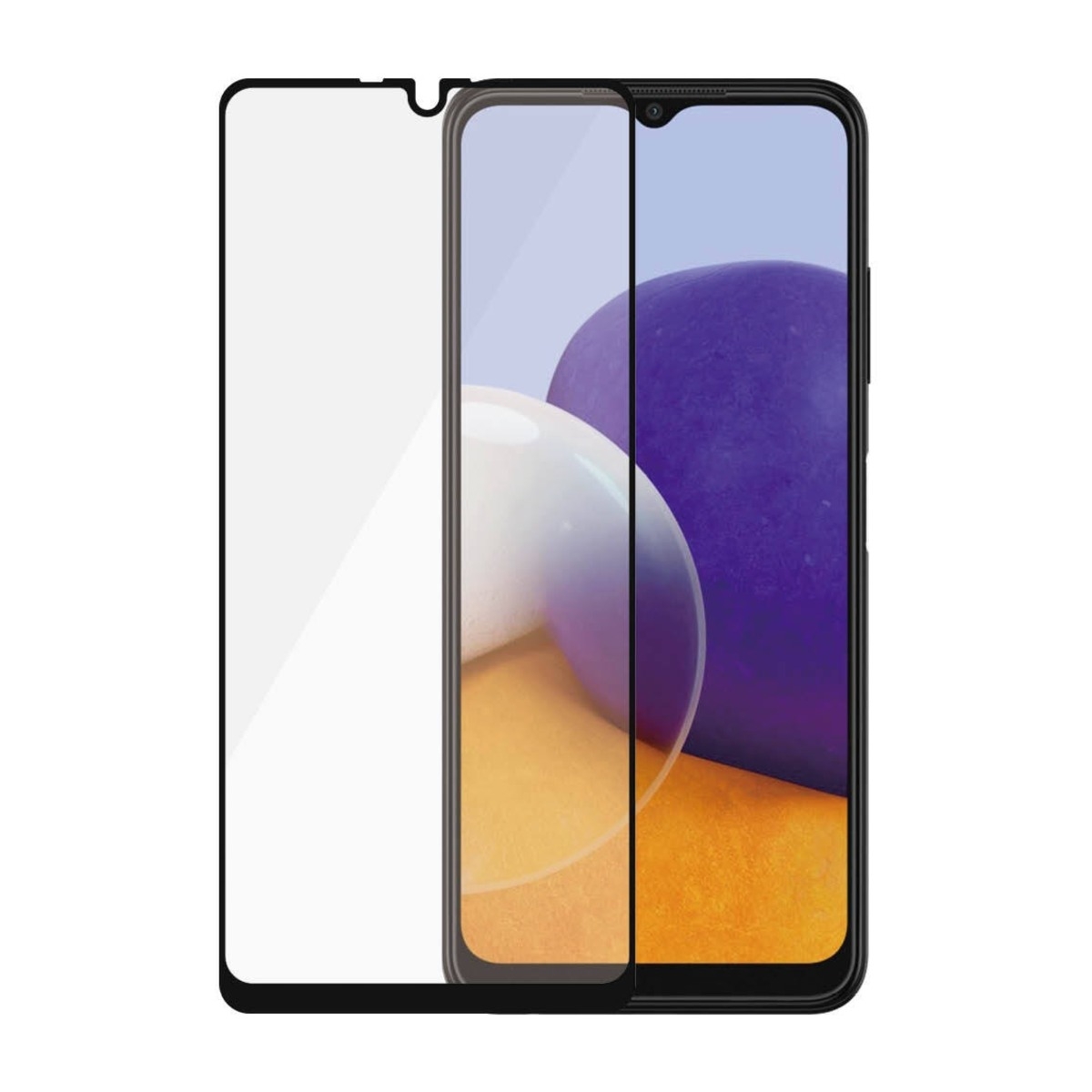 PanzerGlass Samsung Galaxy A22 4G skærmbeskytter, sort billede 4