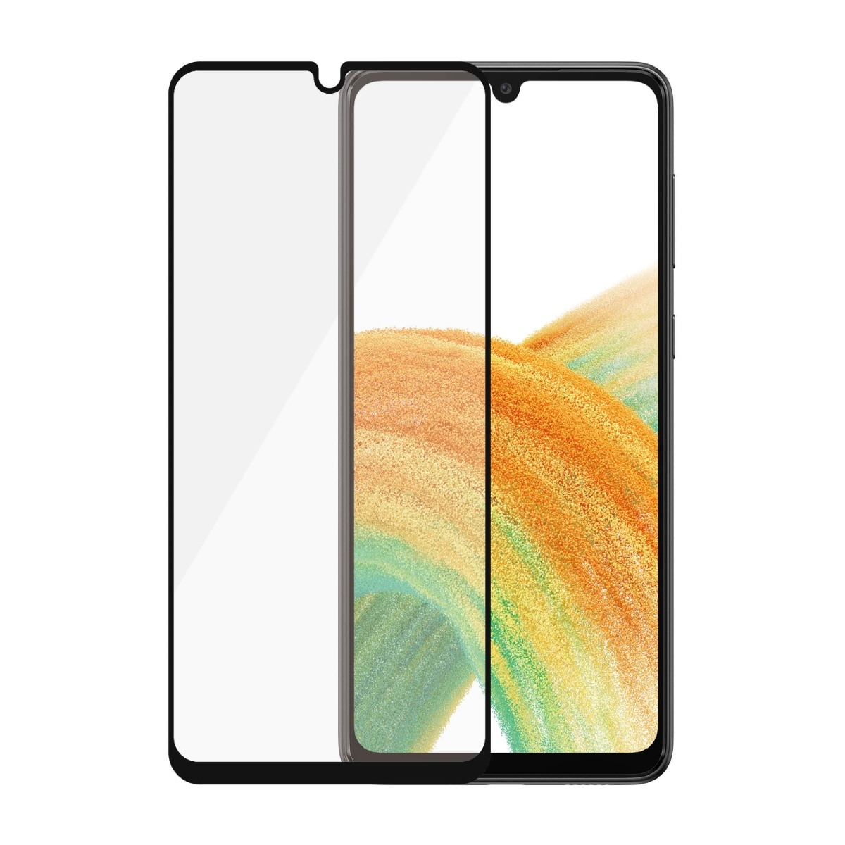 PanzerGlass Samsung Galaxy A33 5G Case Friendly skærmbeskytter, sort billede 3