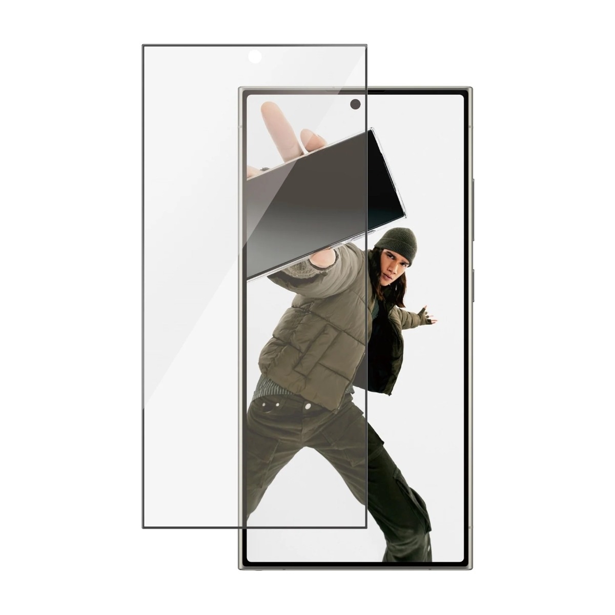 PanzerGlass Samsung Galaxy S24 Ultra skærmbeskytter Ultra-Wide Fit med applikator billede 1