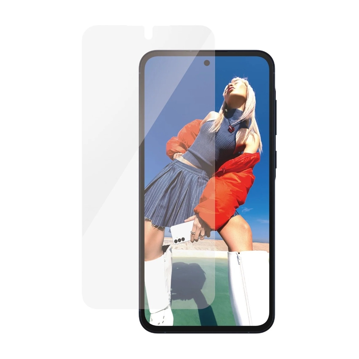 PanzerGlass Samsung Galaxy A55 skærmbeskytter Ultra-Wide Fit billede 1
