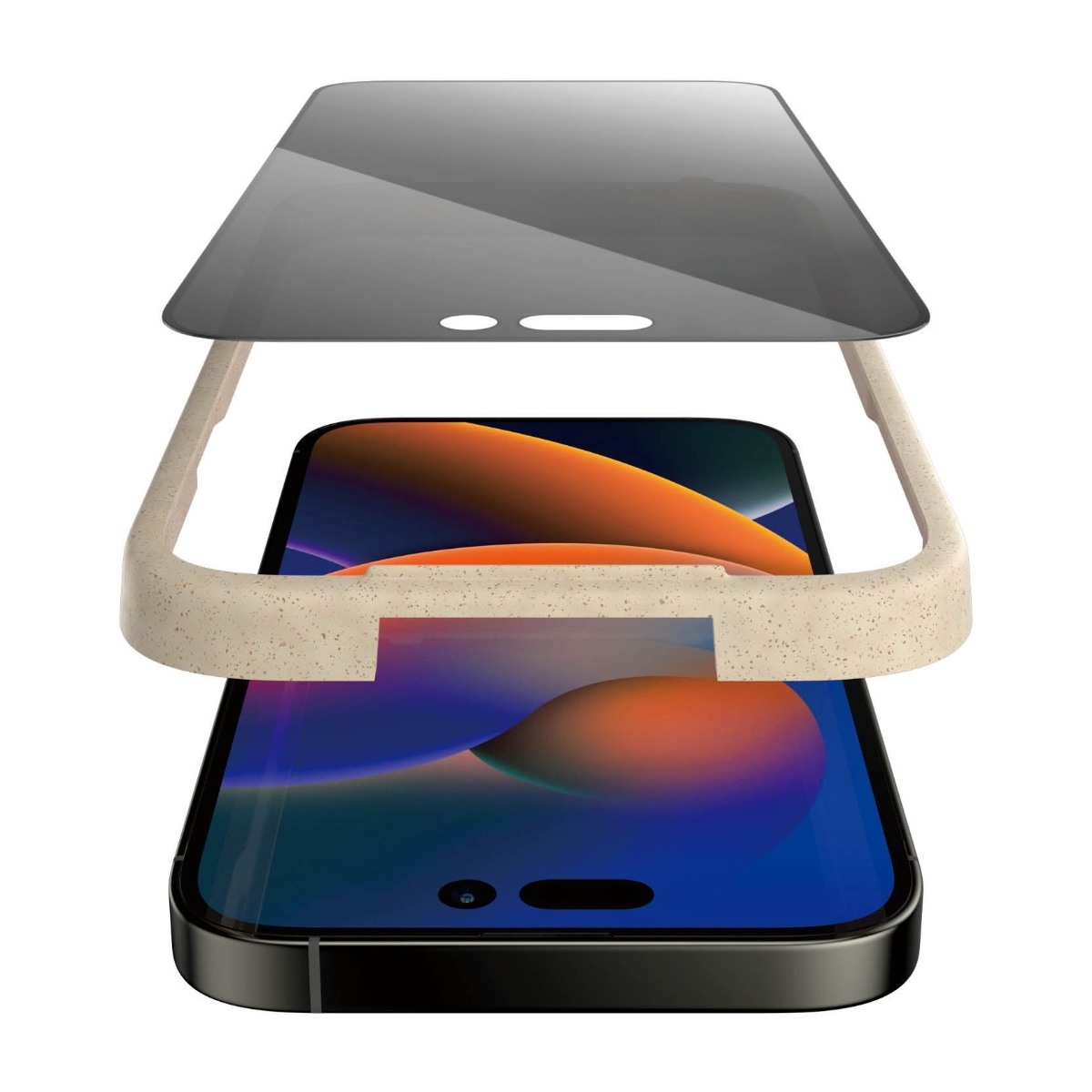 PanzerGlass iPhone 14 Pro Max Antibakteriel Privacy skærmbeskytter billede 2